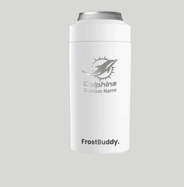 Personalized Miami Dolphins Insulated Koozie - Universal Buddy 2.0 by Frost Buddy