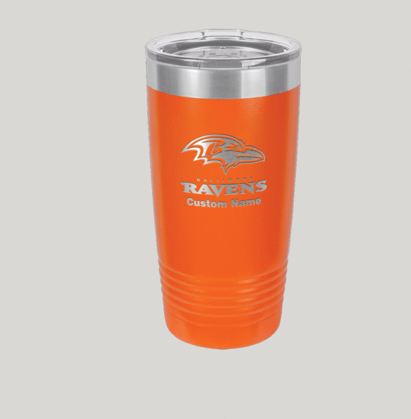 Personalized Baltimore Ravens Polar Camel 20 oz Tumbler - Image 4