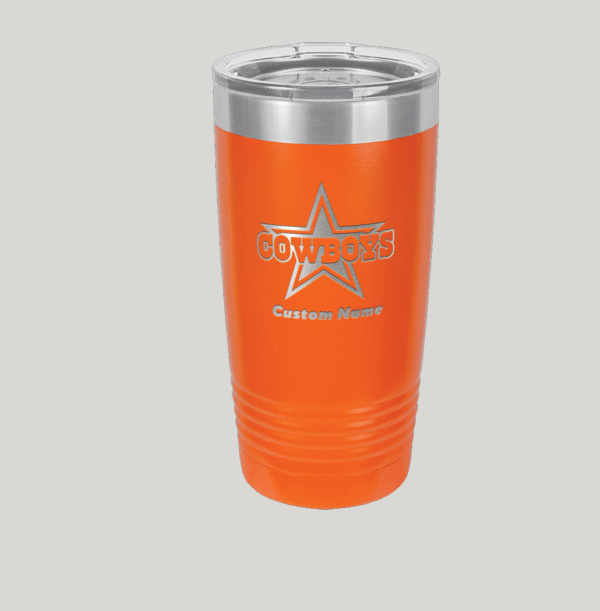 Personalized Dallas Cowboys Polar Camel 20 oz Tumbler - Image 3