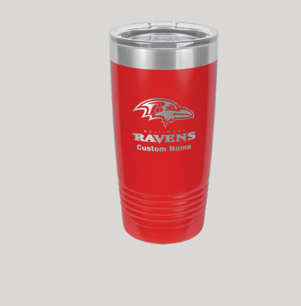 Personalized Baltimore Ravens Polar Camel 20 oz Tumbler - Image 5