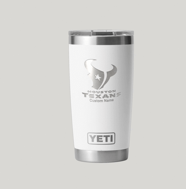 Personalized Houston Texans Yeti 20 oz Rambler Tumbler - Image 4