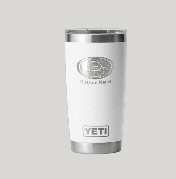 Personalized San Francisco 49ers Yeti 20 oz Rambler Tumbler - Image 2