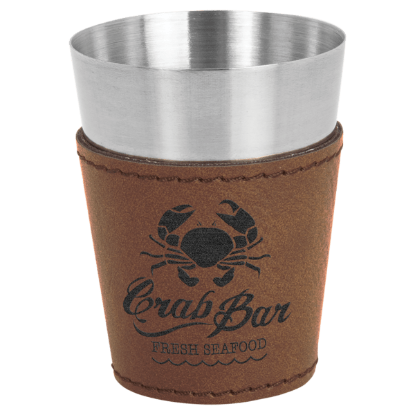 Laserable Leatherette & Stainless Steel Shot Glass (Multiple Color Options) - Image 11