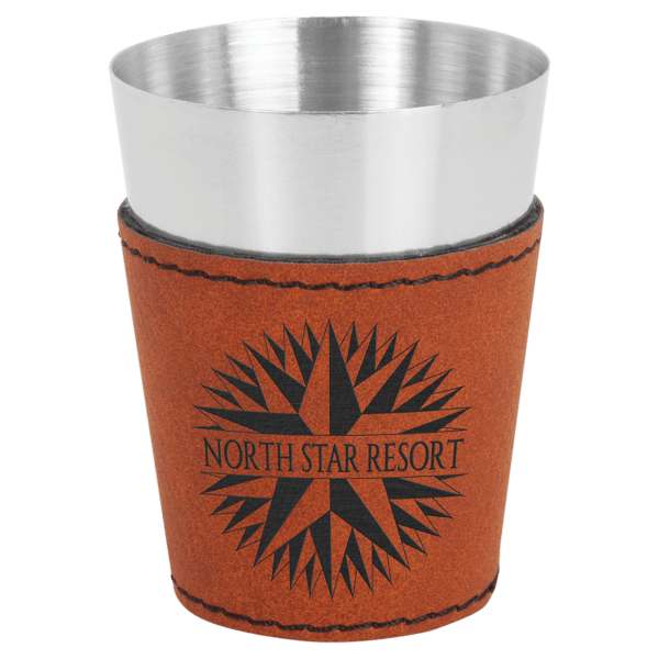 Laserable Leatherette & Stainless Steel Shot Glass (Multiple Color Options) - Image 10