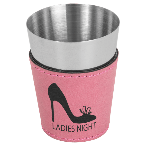 Laserable Leatherette & Stainless Steel Shot Glass (Multiple Color Options) - Image 8