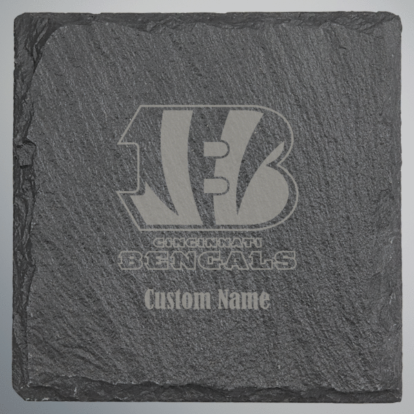 Cincinnati Bengals Square Slate Coaster - Set of 4