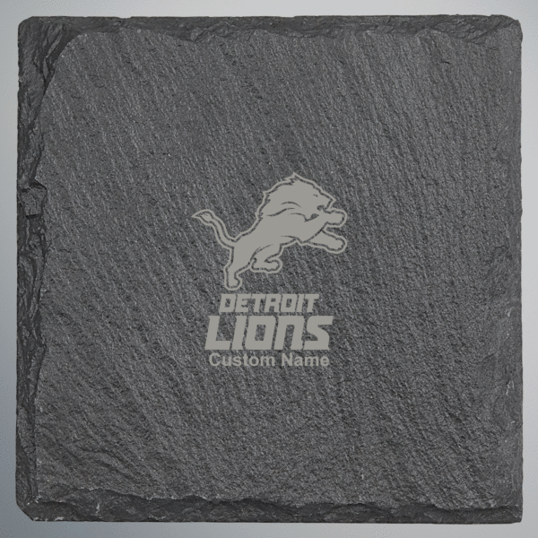 Detroit Lions Square Slate Coaster - Set of 4