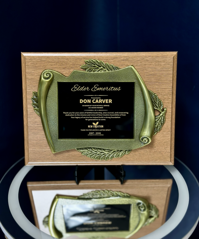 Retirement Plaque Jamestown NY: A Beautiful Church Award