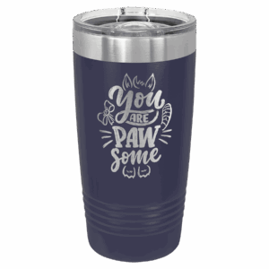 Navy 20-ounce Polar Camel tumbler