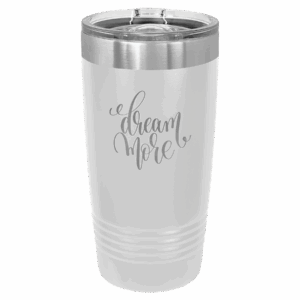 White 20-ounce Polar Camel tumbler