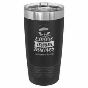 Black 20-ounce Polar Camel tumbler
