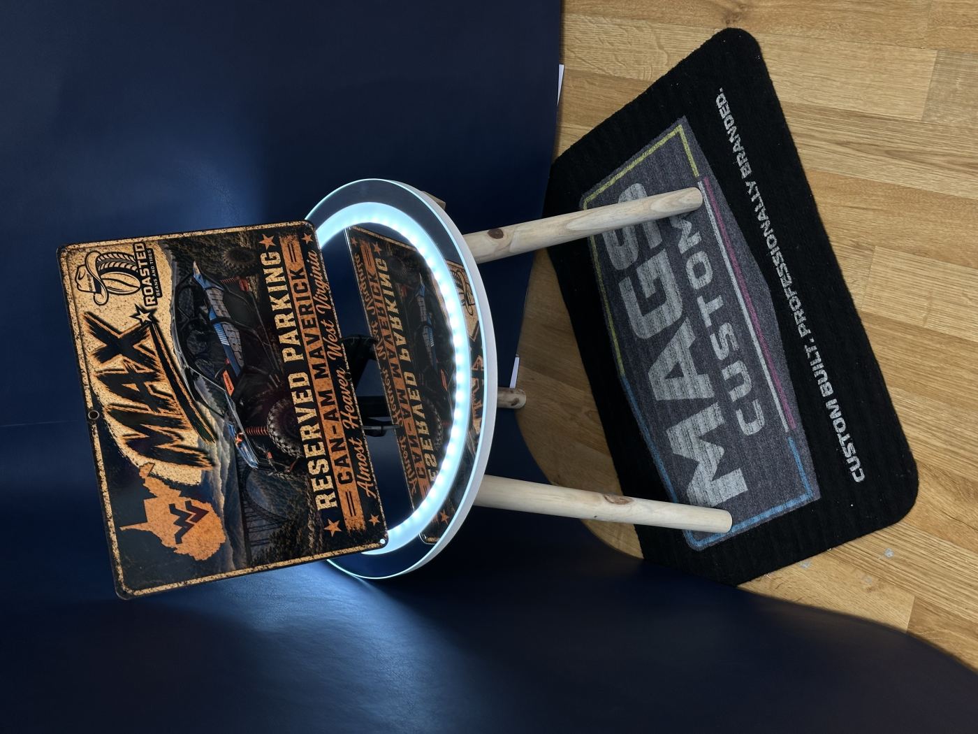 Custom metal sign for MAX, Reserved Parking Can-Am Maverick, by Roasted Beans Tires, Mags Custom