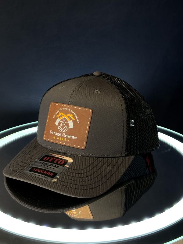 Garage Rescue leather patch hat
