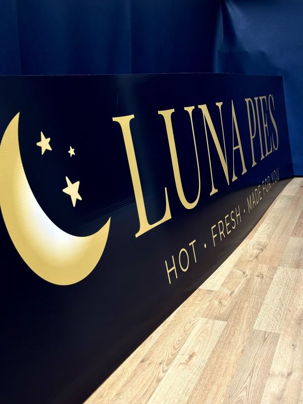 Luna Pies custom printed sign by Mags Custom — signs and banners, Frewsburg NY