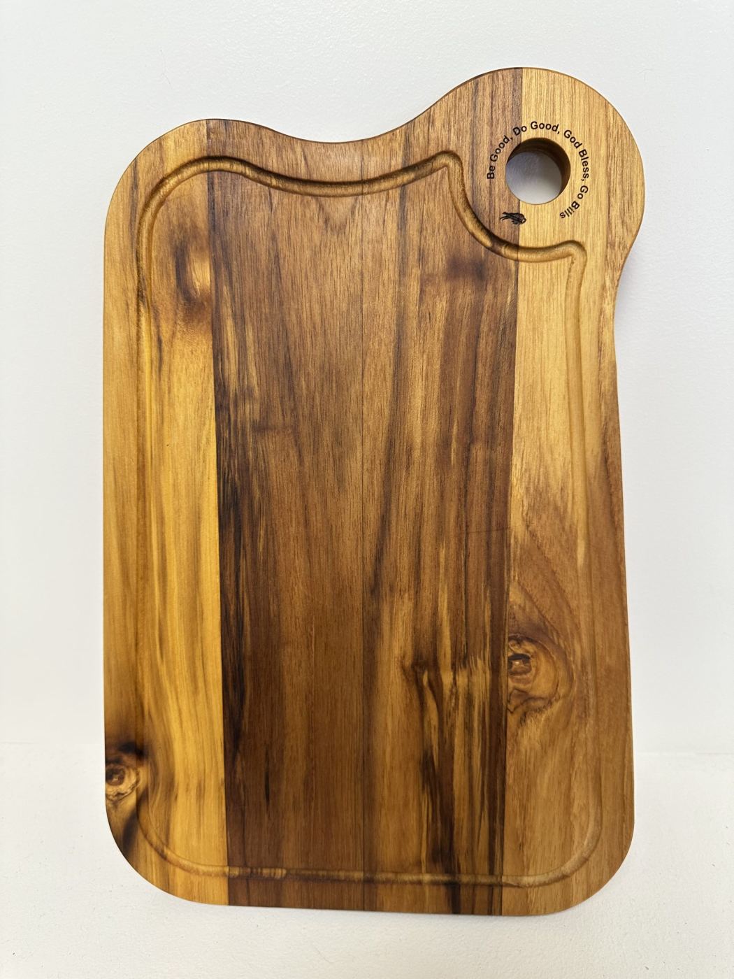 Laser engraved cutting board